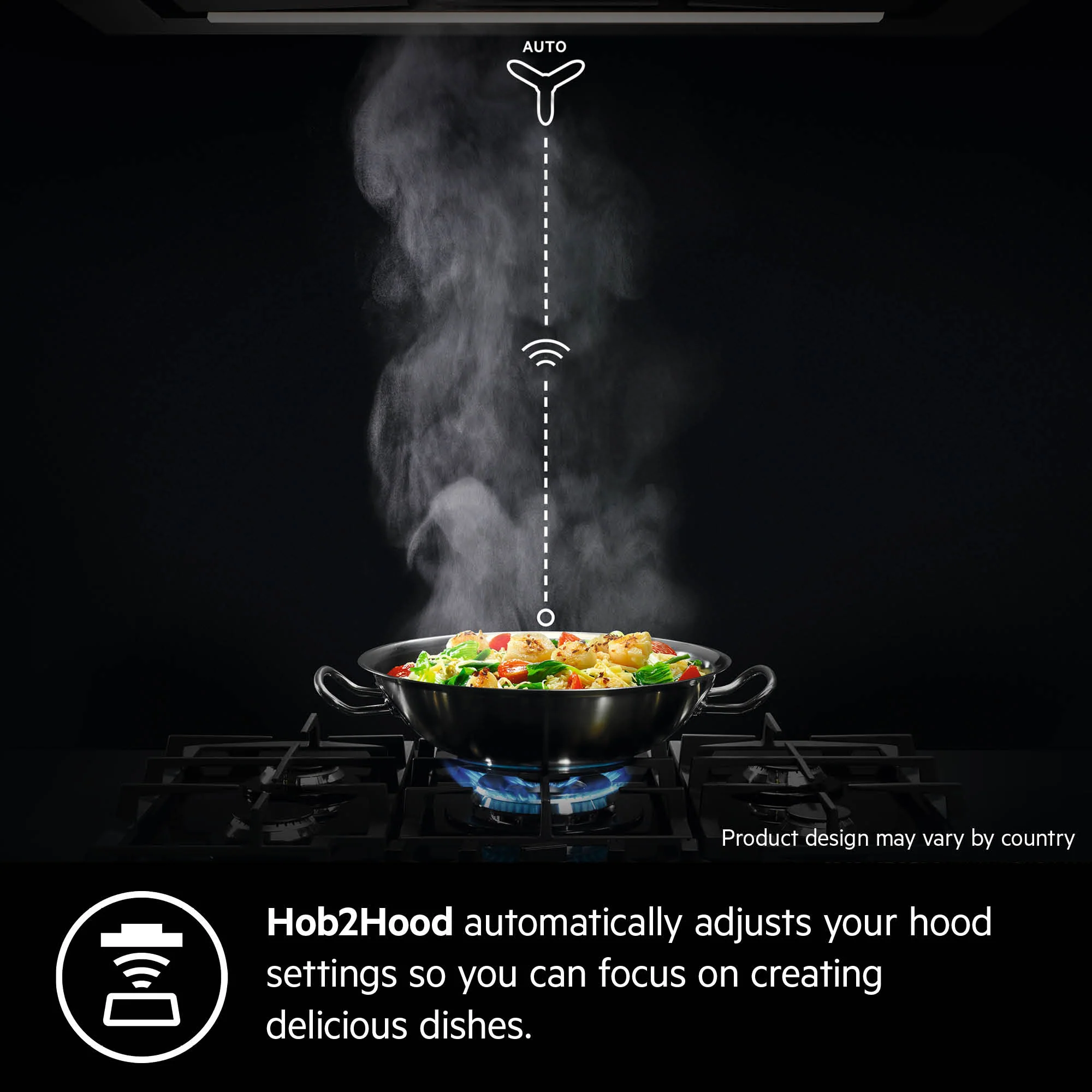 AEG Built-in Gas Hob 90cm, 5 Burner, Glass Finish, Touch Control, Black, HVB95450IB - Image 5