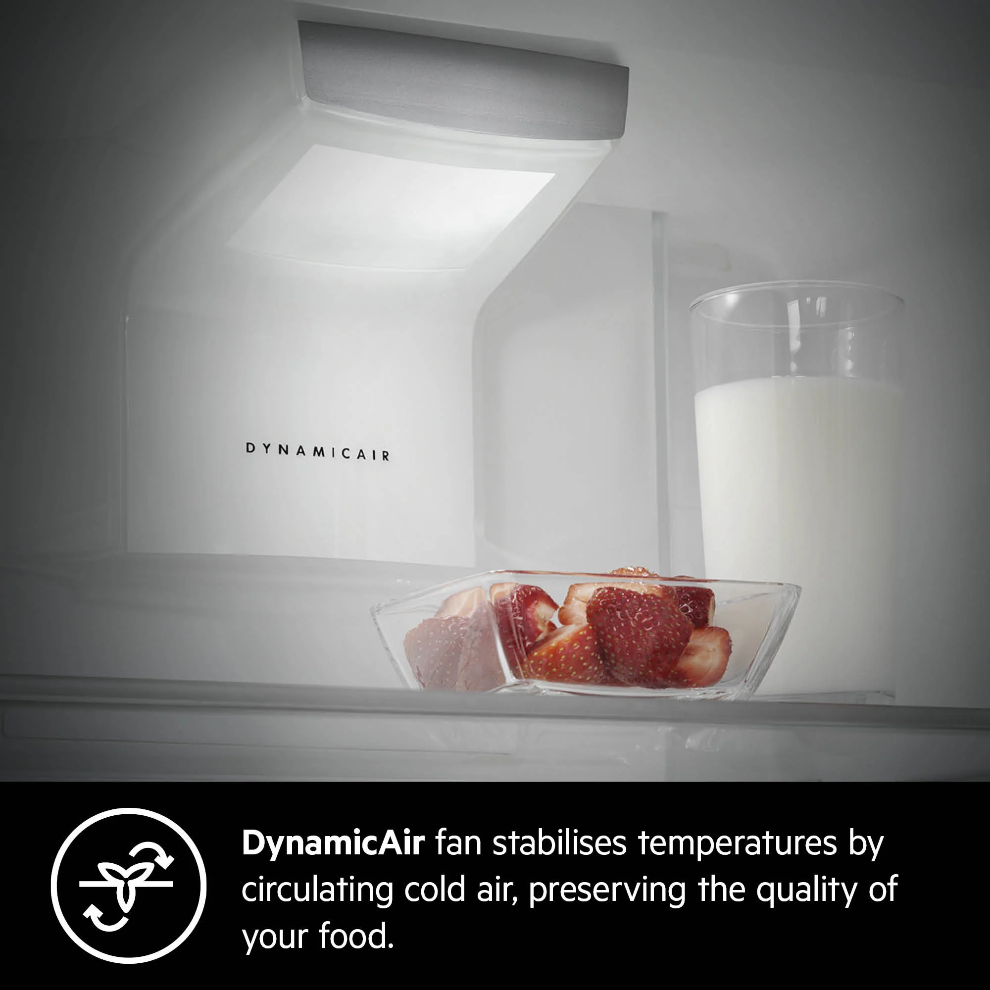 AEG Built-in Refrigerator 310 Litre, No-Frost, inverter Compressor, Tempered glass, Digital Control, White, SKE81811DC - Image 4