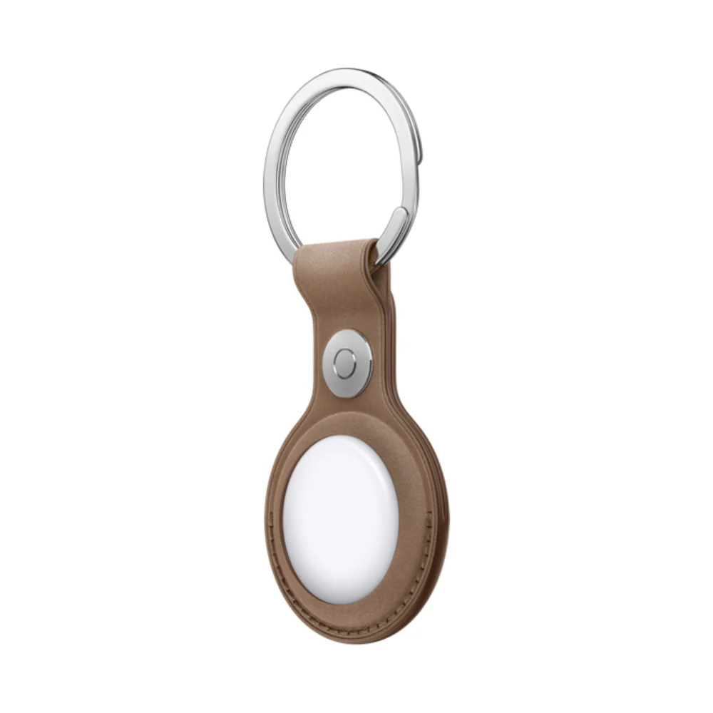 Apple AirTag FineWoven Key Ring Taupe - Image 2