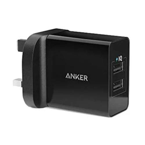 Anker 24W 2-Port USB Wall Charger Black - Image 2