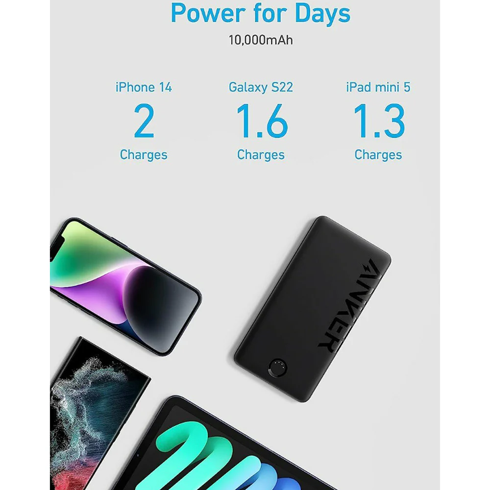 Anker Power Bank 10000mAh Black - Image 5