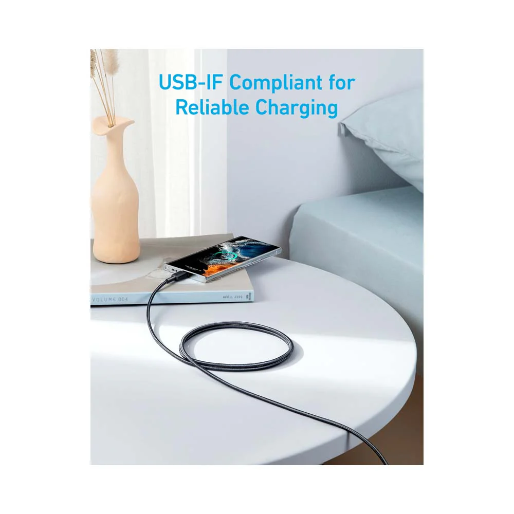 Anker USB-C to USB-C Cable 3Ft Black - Image 2