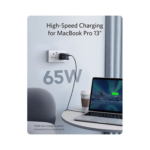 Anker PowerPort III 3-Port Charger Black - Image 2