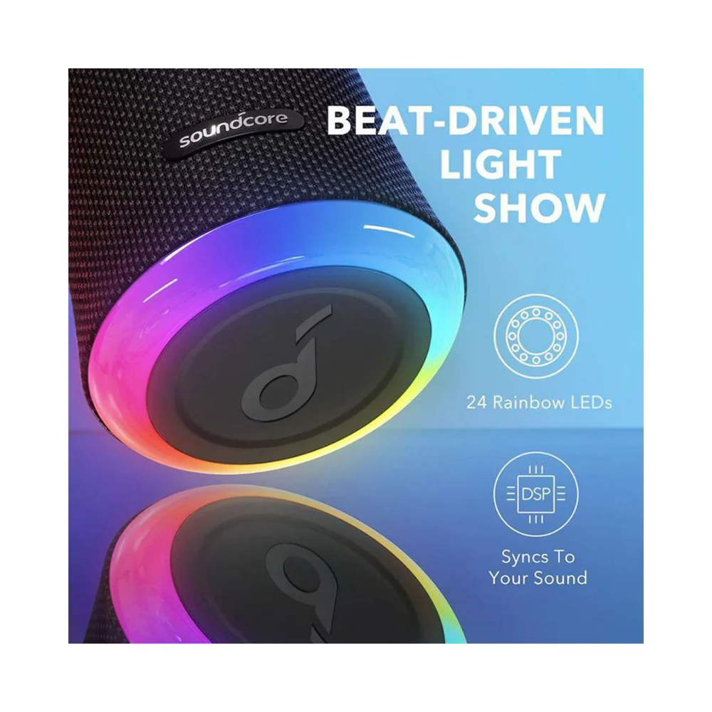 Anker Soundcore Flare 2 Bluetooth Speaker Black - Image 3