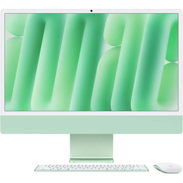 Apple iMac 24-inch (2024), M4 chip with 10-core CPU, 16GB RAM, 512GB SSD, 10-core GPU, 4.5K Retina Display, English Keyboard, UAE Version, Green, MWV03ZS/A
