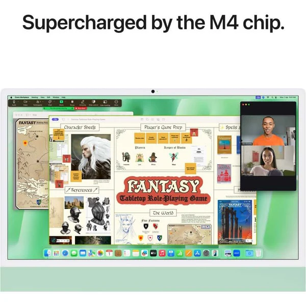 Apple iMac 24-inch (2024), M4 chip with 10-core CPU, 16GB RAM, 512GB SSD, 10-core GPU, 4.5K Retina Display, English Keyboard, UAE Version, Green, MWV03ZS/A - Image 5