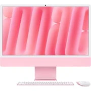 Apple iMac 24-inch (2024), M4 chip with 10-core CPU, 24GB RAM, 512GB SSD, 10-core GPU, 4.5K Retina Display, Eng-Arb Keyboard, UAE Version, Pink, MD2U4AB/A