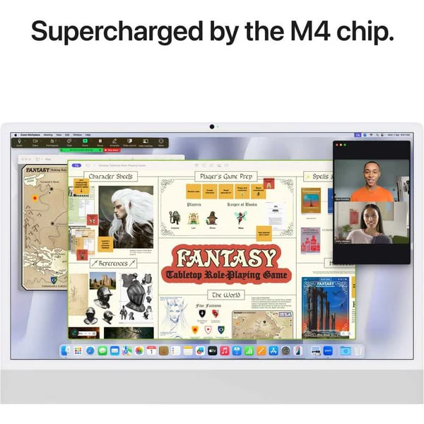 Apple iMac  24-inch (2024), M4 chip with 8-core CPU, 16GB RAM, 256GB SSD, 8-core GPU, 4.5K Retina Display, Eng-Arb Keyboard, UAE Version, Silver, MWUC3AB/A - Image 5