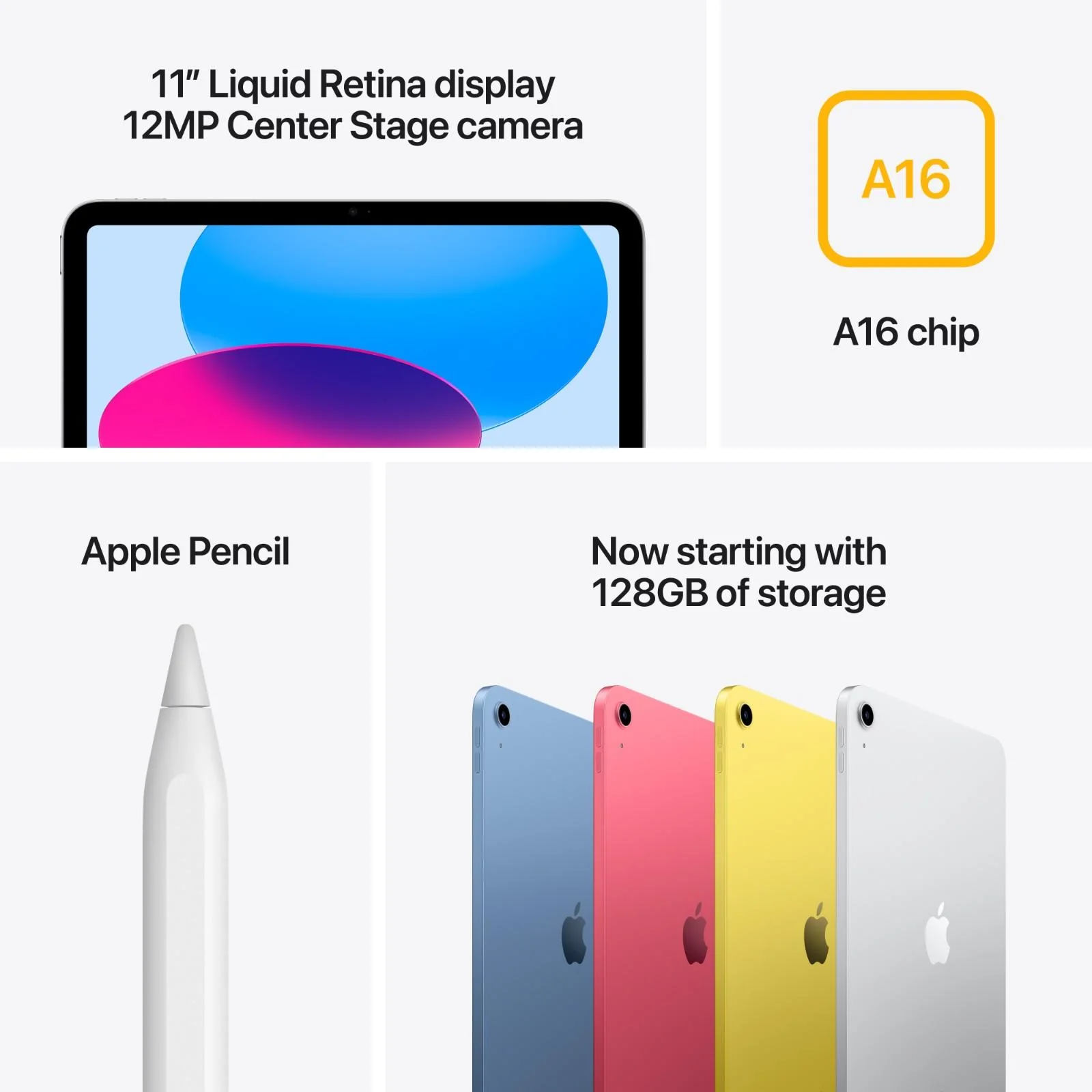 Apple iPad 11th Generation A16 Chip, 128GB Storage, Wi-Fi, 11-inch display, Yellow, UAE Version - Image 7