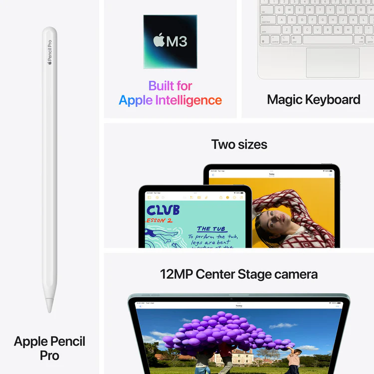 Apple iPad Air 11 M3 Chip, 128GB Storage, Wi-Fi, Space Gray, UAE Version - Image 9
