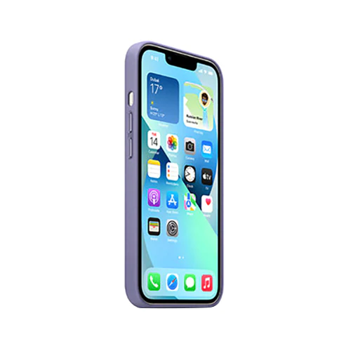 Apple iPhone 13 Leather Protective Case Cover With Magsafe Wisteria - Image 3