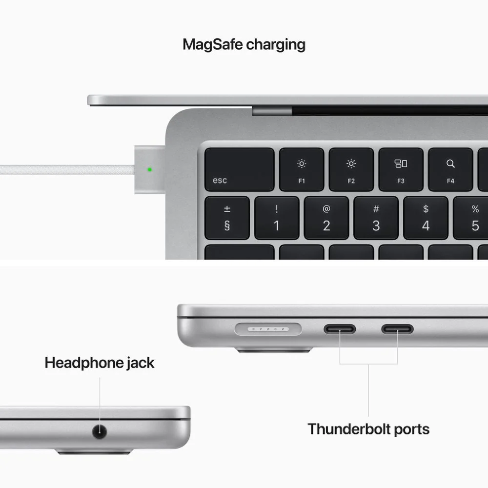 Apple MacBook Air 13.6-inch Apple M2 Chip 8GB/256GB SSD Silver - Image 6