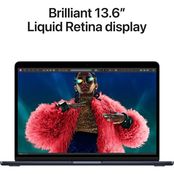 Apple Macbook Air 13-inch (2024), M2 chip with 8-core CPU, 16GB RAM, 256GB SSD, 8-core GPU, 13.6-inch Liquid Retina XDR display, Arb-Eng Keyboard, UAE Version, Midnight, MC7X4AB/A - Image 5
