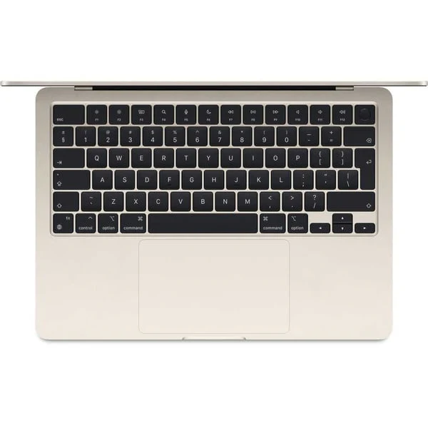 Apple Macbook Air 13-inch (2024), M2 chip with 8-core CPU, 16GB RAM, 256GB SSD, 8-core GPU, 13.6-inch Liquid Retina XDR display, Arb-Eng Keyboard, UAE Version, Starlight, MC7W4AB/A - Image 2