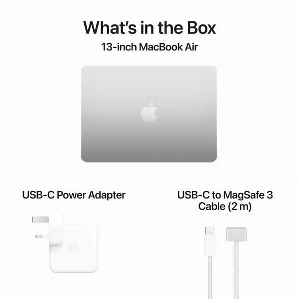 Apple Macbook Air 13-inch (2024), M3 chip with 8-core CPU, 24GB RAM, 512GB SSD, 10-core GPU, 13.6-inch Liquid Retina XDR display, English Keyboard, UAE Version, Silver, MC8N4ZS/A - Image 9