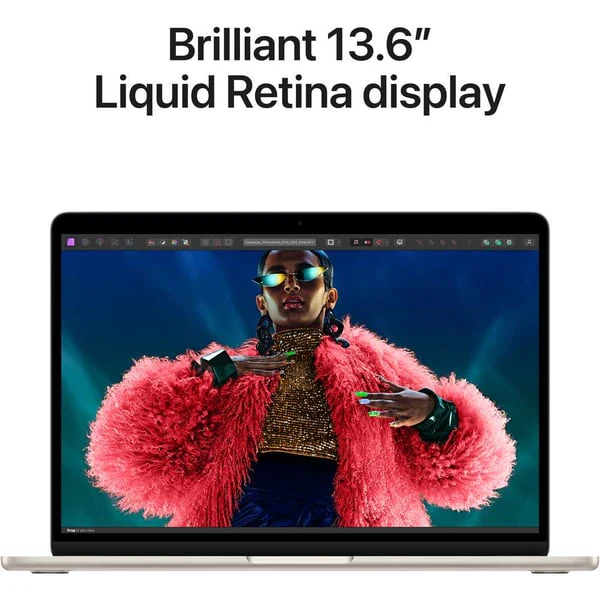 Apple Macbook Air 13-inch (2024), M3 chip with 8-core CPU, 24GB RAM, 512GB SSD, 10-core GPU, 13.6-inch Liquid Retina XDR display, English Keyboard, UAE Version, Starlight, MC8P4ZS/A - Image 5