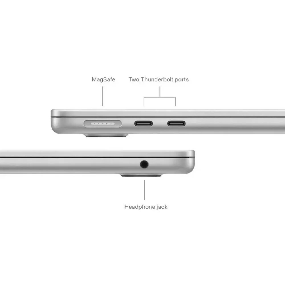 Apple MacBook Air 13-Inch M3 chip with 8 core CPU and 8 core GPU 8GB/256GB SSD Silver - Image 7