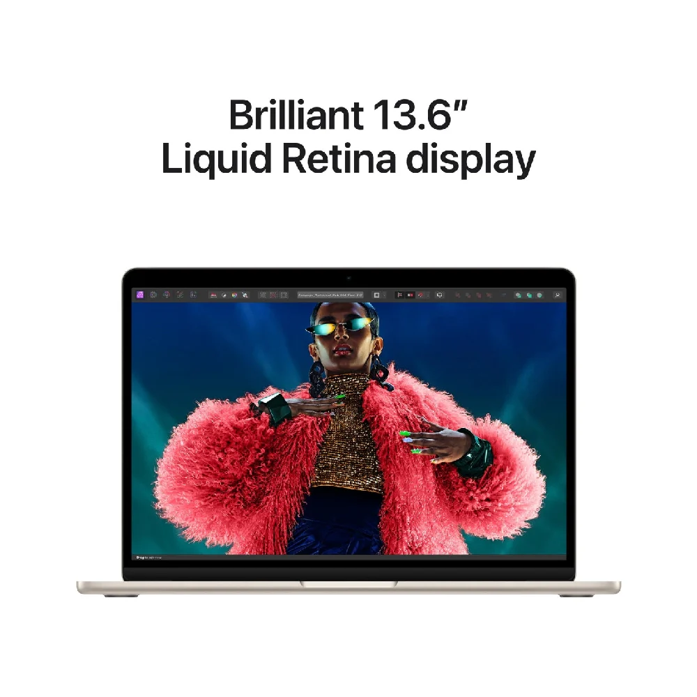Apple MacBook Air 13-Inch M3 chip with 8 core CPU and 8 core GPU 8GB/256GB SSD Starlight - Image 5