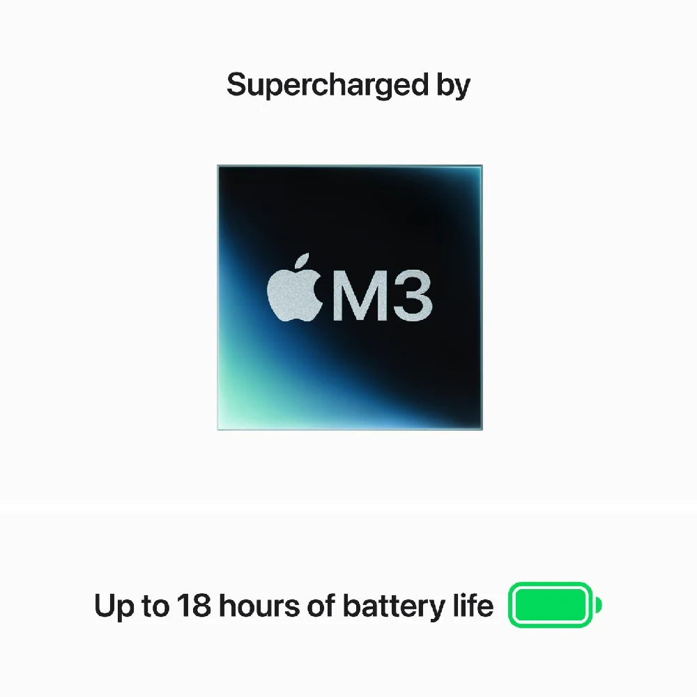Apple MacBook Air 13-Inch M3 chip with 8 core CPU and 8 core GPU 8GB/256GB SSD Starlight - Image 4