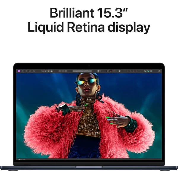 Apple Macbook Air 15-inch (2024), M3 chip with 8-core CPU, 16GB RAM, 256GB SSD, 10-core GPU, 15.3-inch Liquid Retina XDR display, English Keyboard, UAE Version, Midnight, MC9G4ZS/A - Image 5