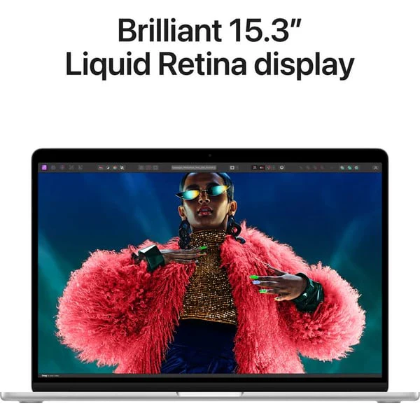 Apple Macbook Air 15-inch (2024), M3 chip with 8-core CPU, 16GB RAM, 256GB SSD, 10-core GPU, 15.3-inch Liquid Retina XDR display, English Keyboard, UAE Version, Silver, MC9E4ZS/A - Image 5