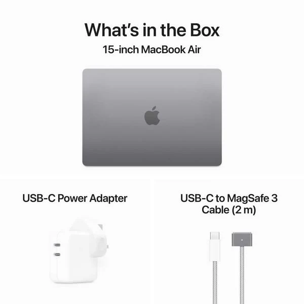 Apple Macbook Air 15-inch (2024), M3 chip with 8-core CPU, 24GB RAM, 512GB SSD, 10-core GPU, 15.3-inch Liquid Retina XDR display, Arb-Eng Keyboard, UAE Version, Space Gray, MC9H4AB/A - Image 9