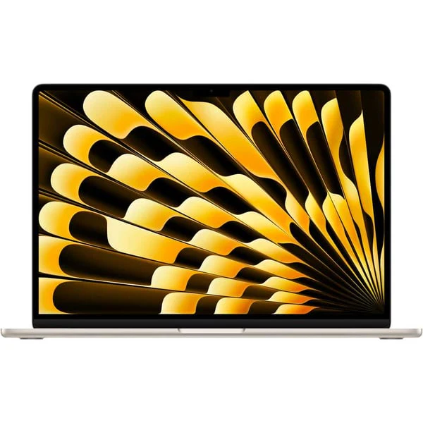 Apple Macbook Air 15-inch (2024), M3 chip with 8-core CPU, 24GB RAM, 512GB SSD, 10-core GPU, 15.3-inch Liquid Retina XDR display, Arb-Eng Keyboard, UAE Version, Starlight, MC9K4AB/A