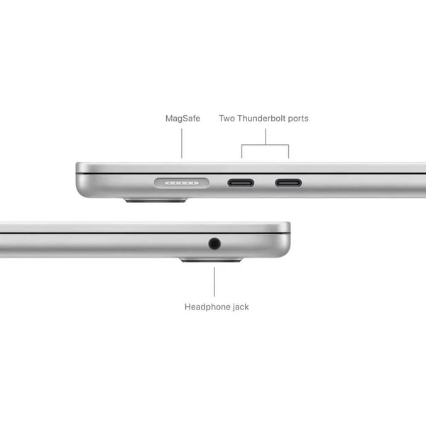 Apple Macbook Air 15-inch (2024), M3 chip with 8-core CPU, 24GB RAM, 512GB SSD, 10-core GPU, 15.3-inch Liquid Retina XDR display, English Keyboard, UAE Version, Silver, MC9J4ZS/A - Image 7