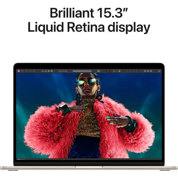 Apple Macbook Air 15-inch (2024), M3 chip with 8-core CPU, 24GB RAM, 512GB SSD, 10-core GPU, 15.3-inch Liquid Retina XDR display, English Keyboard, UAE Version, Starlight, MC9K4ZS/A - Image 5
