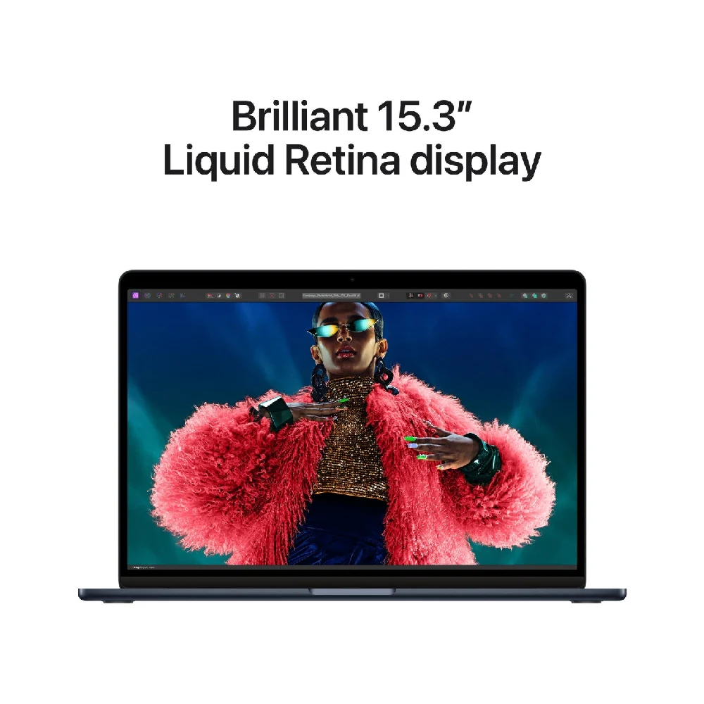 Apple MacBook Air 15-Inch M3 chip with 8 core CPU and 10 core GPU 16GB/512GB SSD Midnight - Image 5