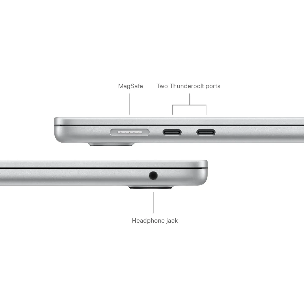 Apple MacBook Air 15-Inch M3 chip with 8 core CPU and 10 core GPU 16GB/512GB SSD Silver - Image 7