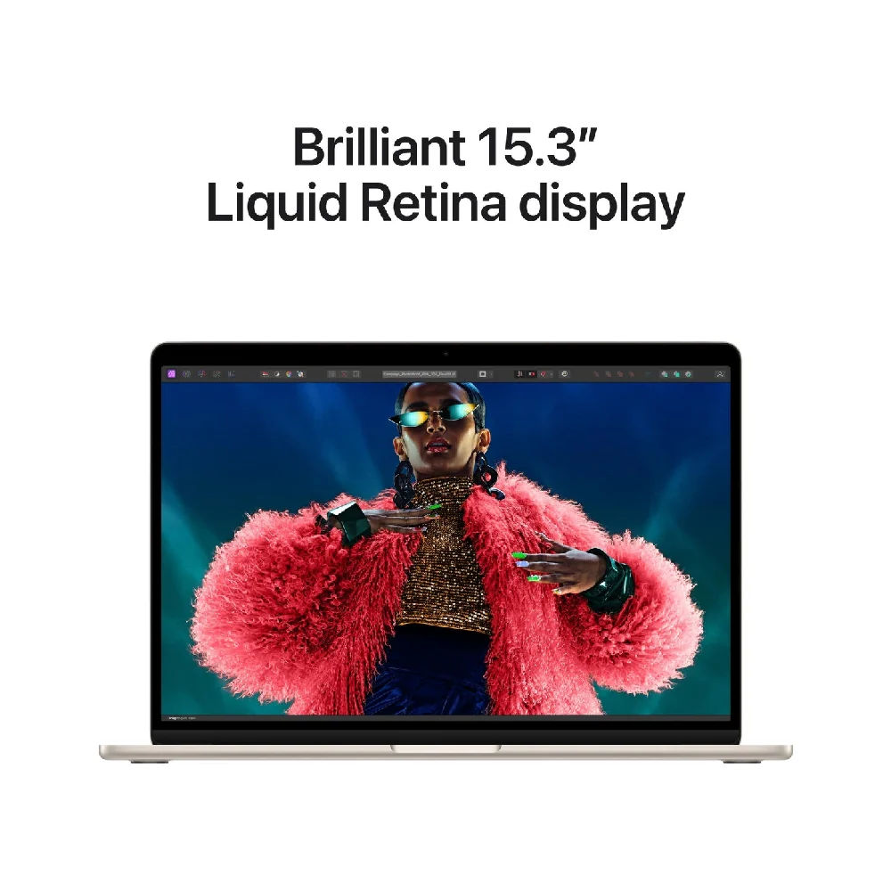 Apple MacBook Air 15-Inch M3 chip with 8 core CPU and 10 core GPU 8GB/256GB SSD Starlight - Image 5