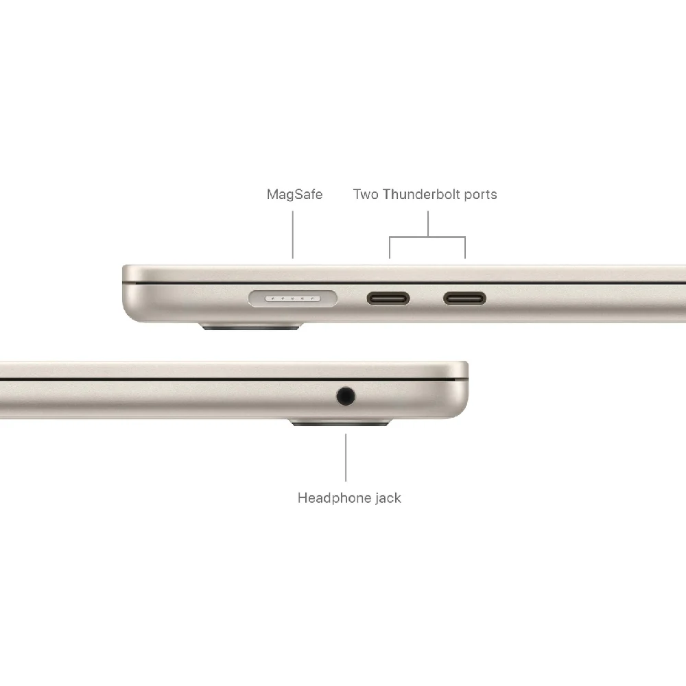 Apple MacBook Air 15-Inch M3 chip with 8 core CPU and 10 core GPU 8GB/512GB SSD Starlight - Image 7