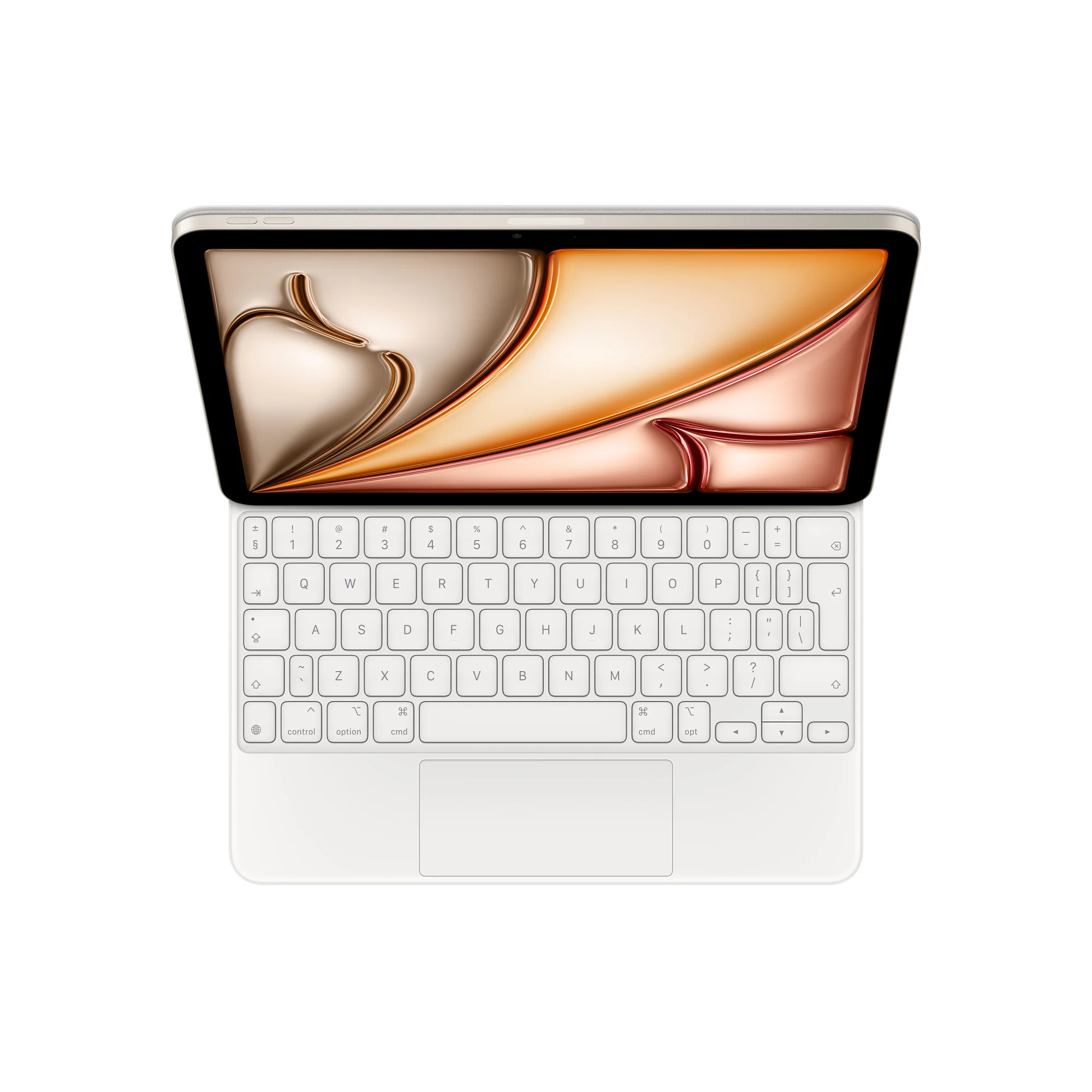 Apple Magic Keyboard, iPad Air 11-inch (M2), International English, White, MJQJ3Z/A - Image 2