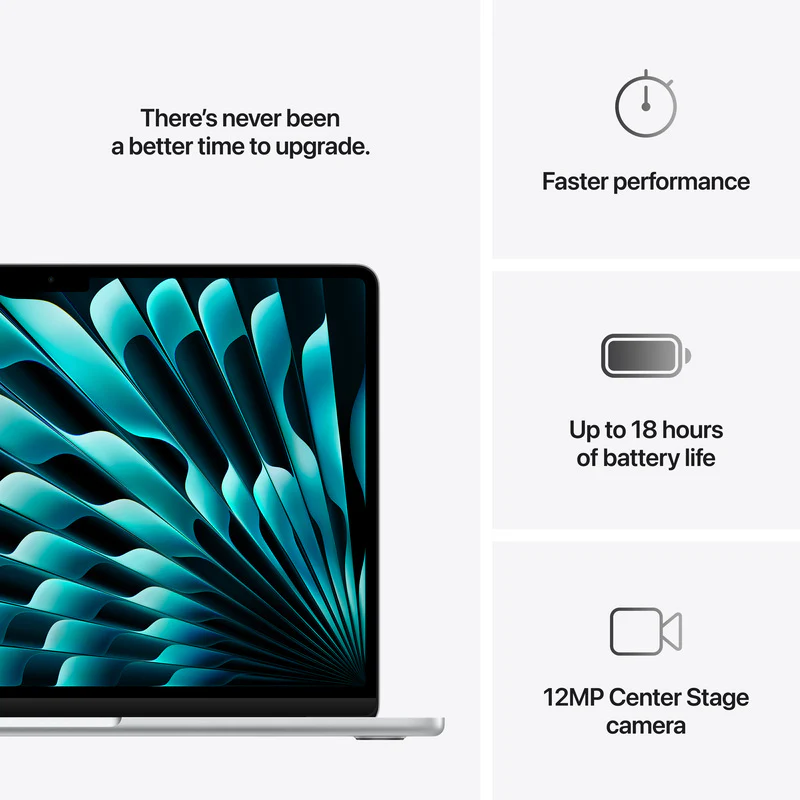 Apple MacBook Air 13, 13.6-inch display, M4, 16GB RAM, 256GB Storage, English-Arabic Keyboard, Silver (2025) - Image 10