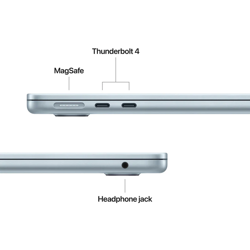 Apple MacBook Air 13, 13.6-inch display, M4, 16GB RAM, 256GB Storage, English-Arabic Keyboard, Sky Blue (2025) - Image 7