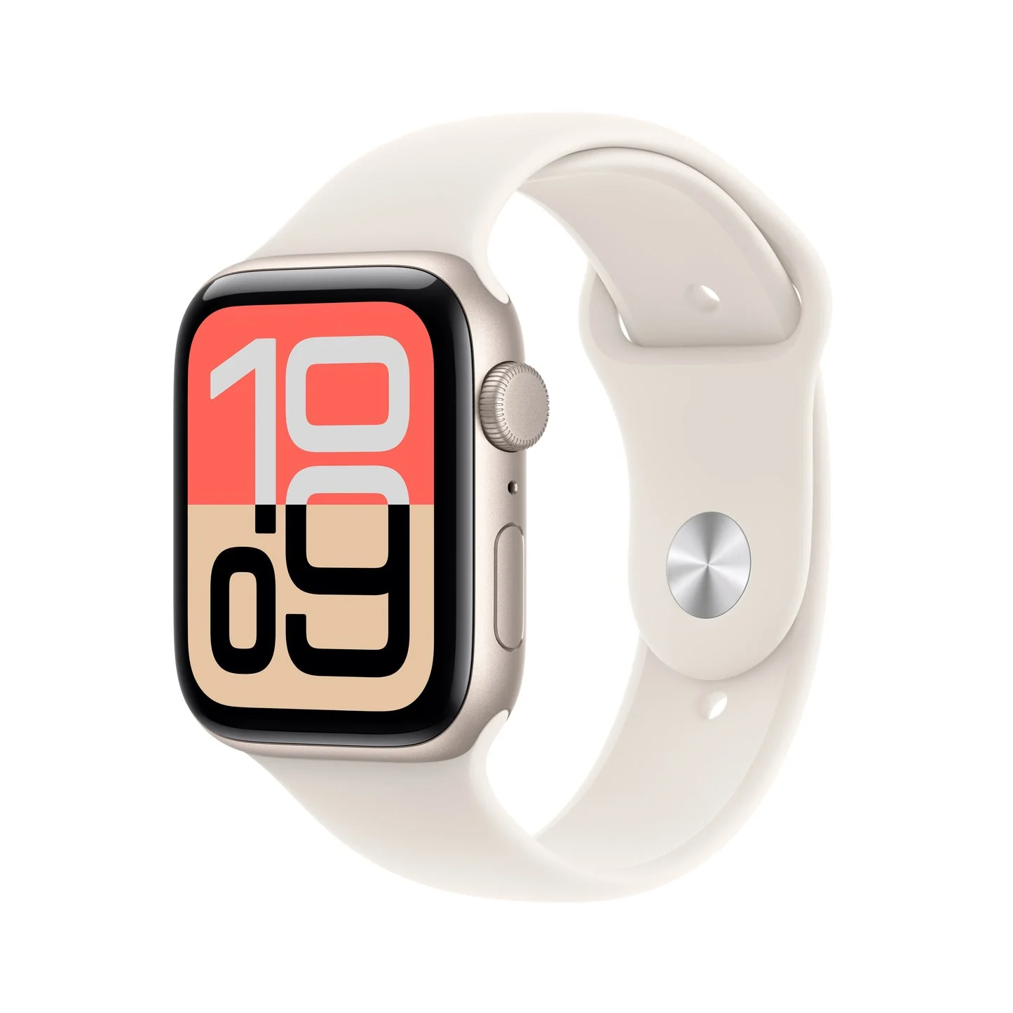 Apple Watch SE 3 GPS 40mm, Starlight Aluminium Case with Starlight Sport Band, S/M