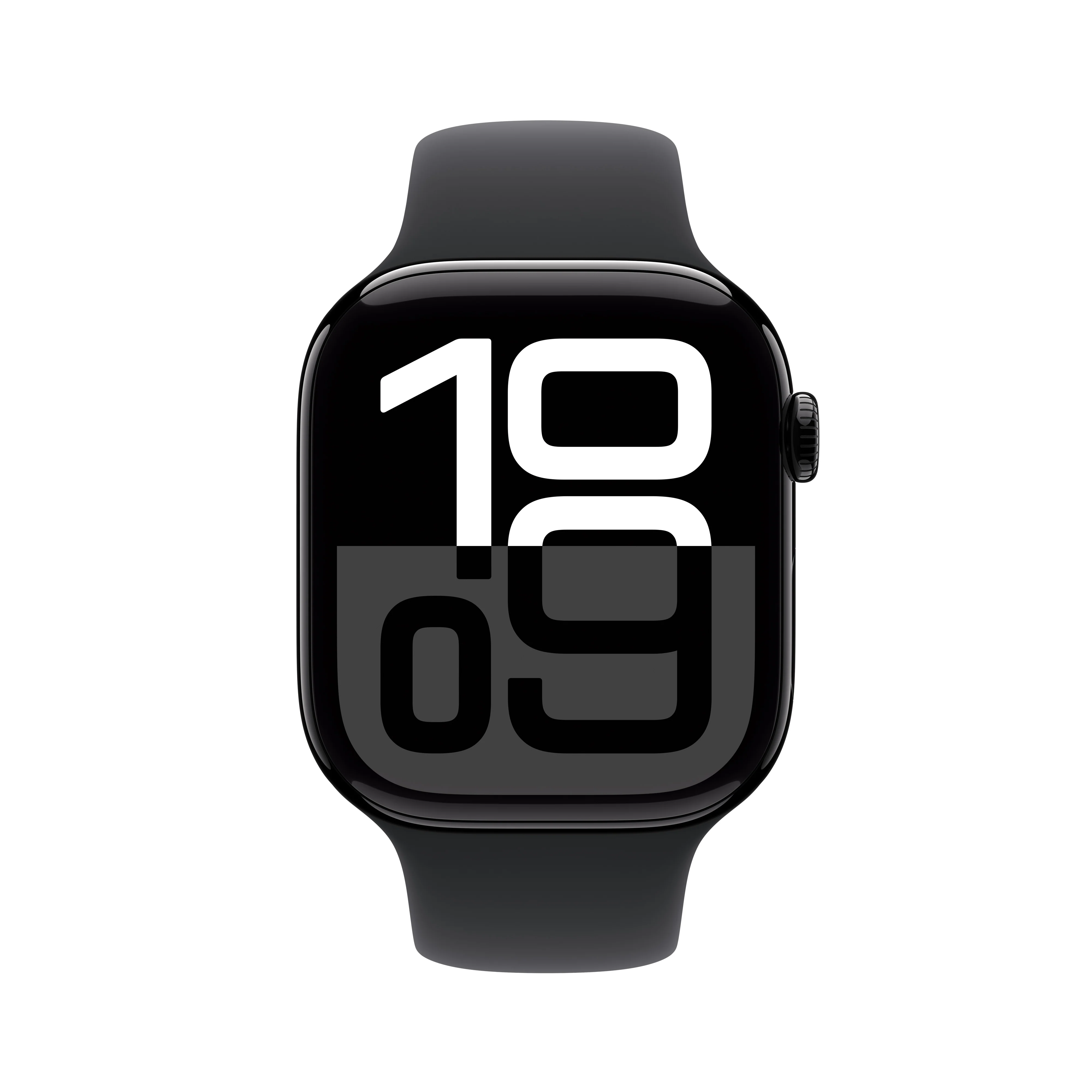 Apple Watch Series 10 GPS + Cellular 42mm Jet Black Aluminium Case with Black Sport Band - M/L, MWX73QA/A - Image 2