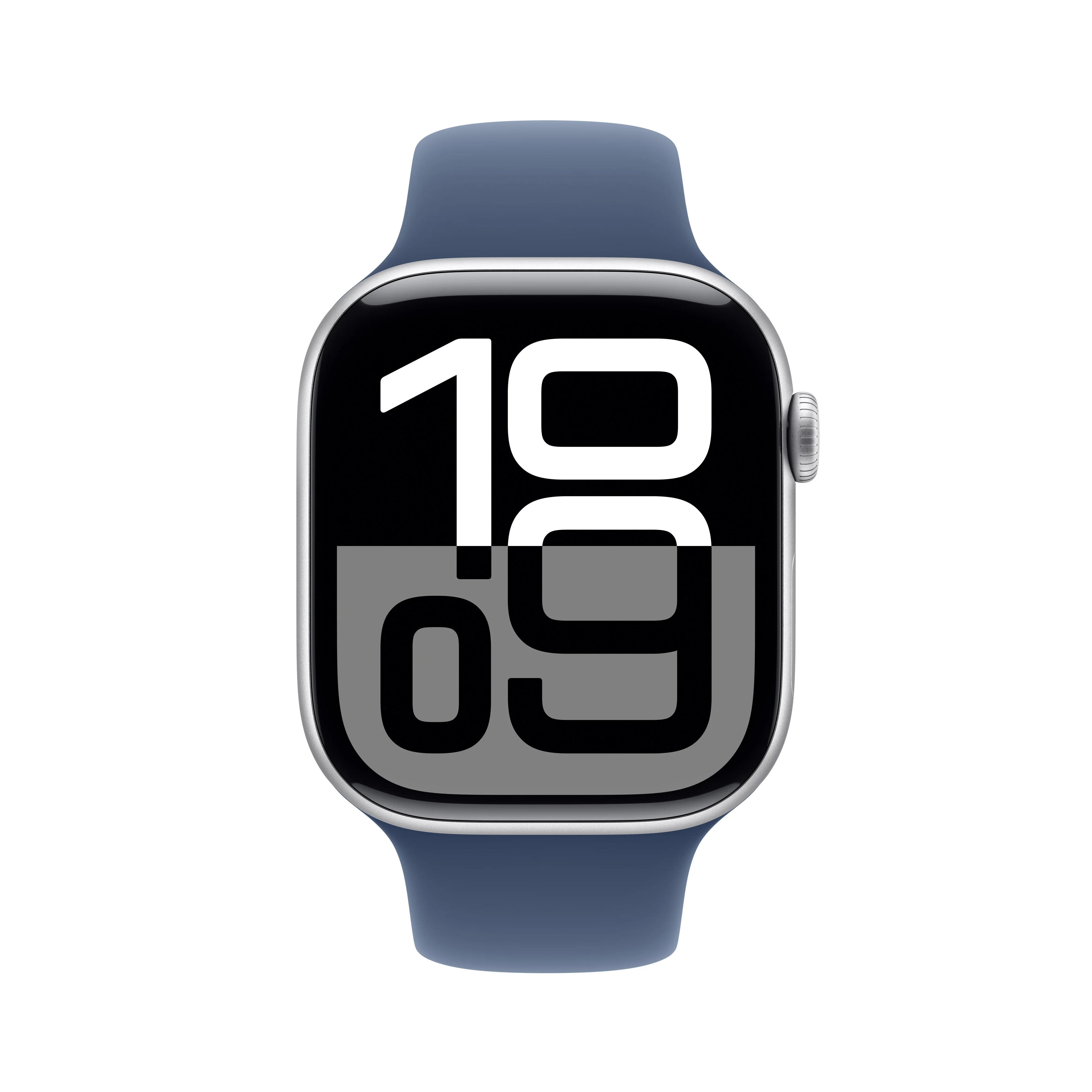 Apple Watch Series 10 GPS + Cellular 42mm Silver Aluminium Case with Denim Sport Band - S/M, MWX33QA/A - Image 2