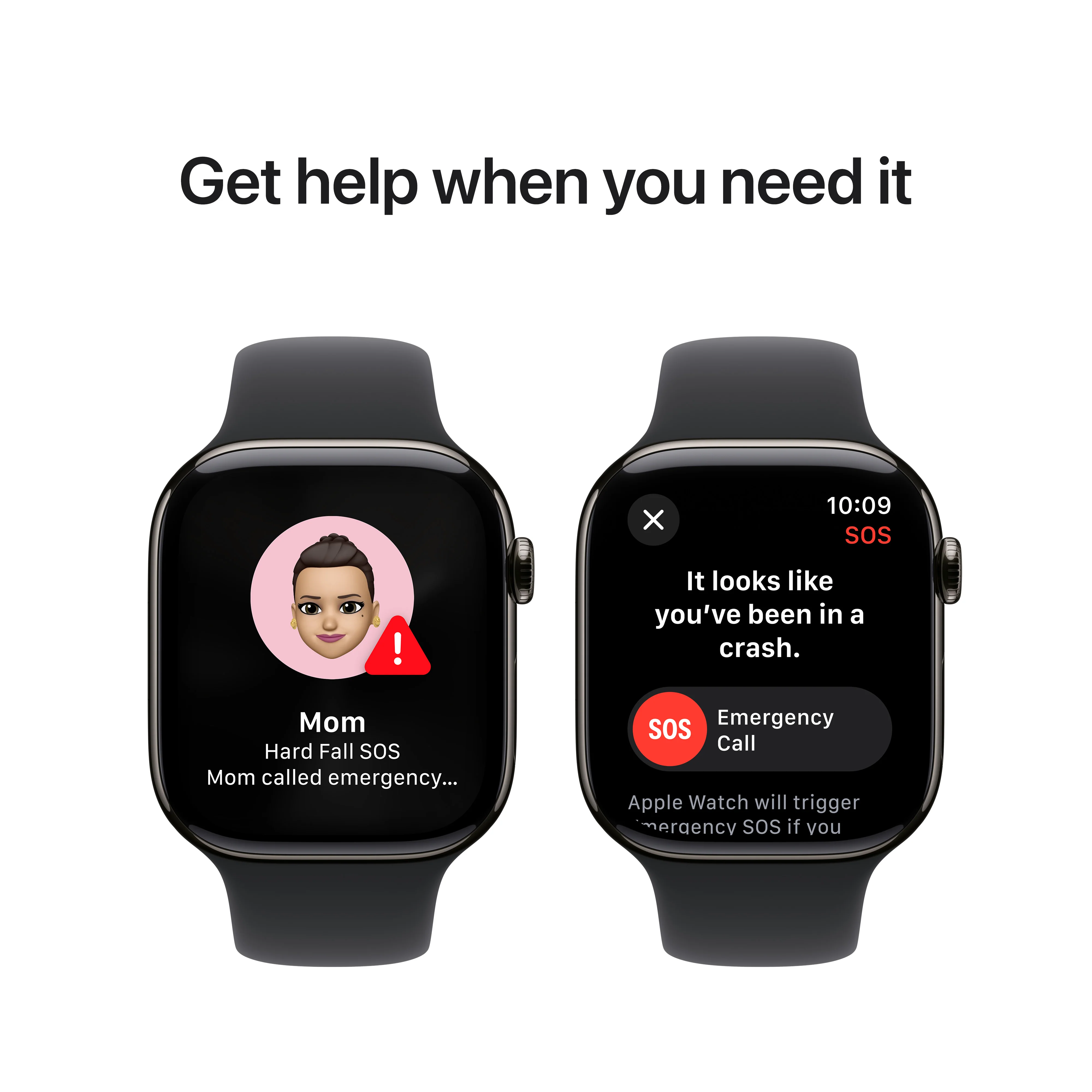 Apple Watch Series 10 GPS + Cellular 42mm Slate Titanium Case with Black Sport Band - M/L, MWXH3QA/A - Image 6