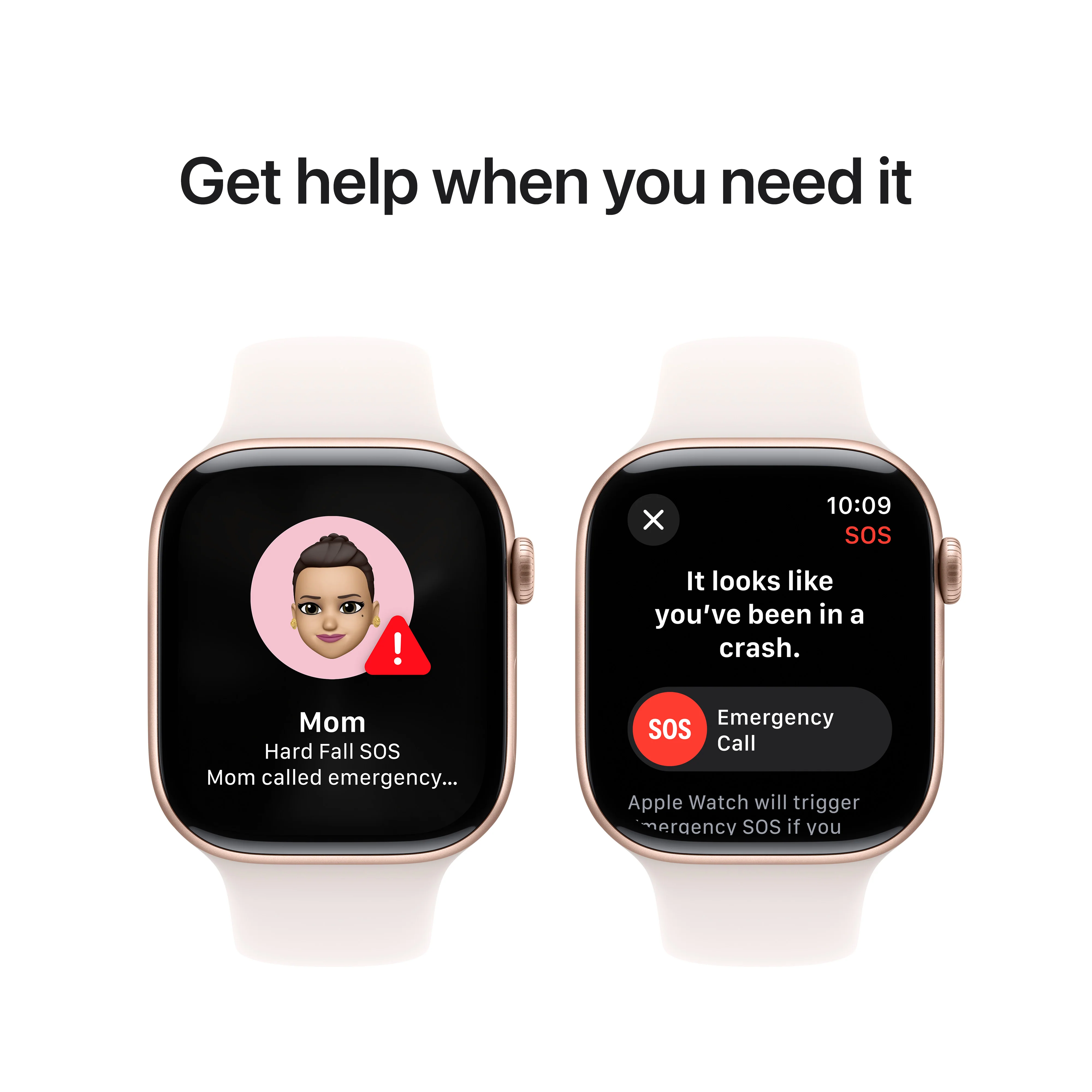 Apple Watch Series 10 GPS + Cellular 46mm Rose Gold Aluminium Case with Light Blush Sport Band - S/M, MWY63QA/A - Image 6