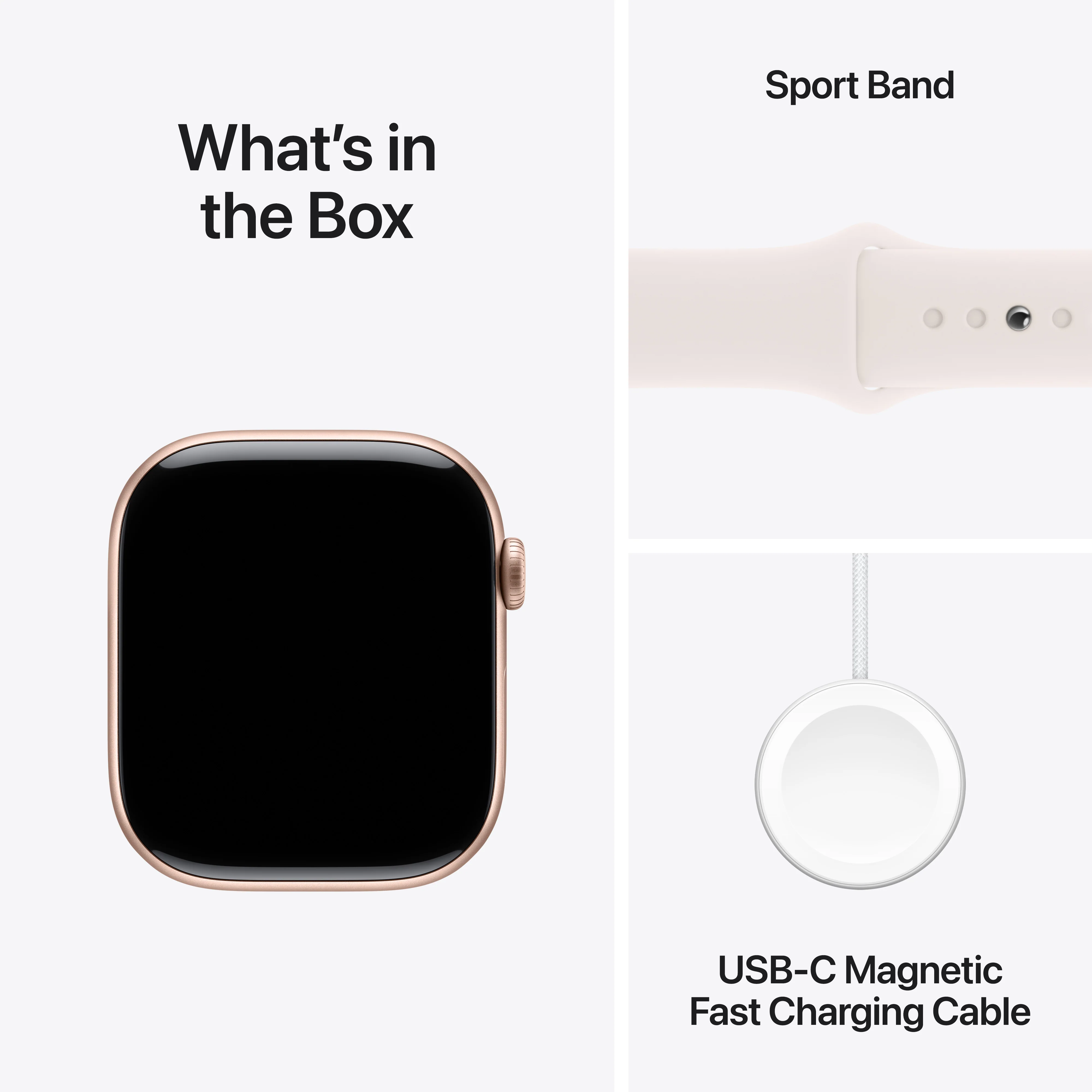 Apple Watch Series 10 GPS + Cellular 46mm Rose Gold Aluminium Case with Light Blush Sport Band - S/M, MWY63QA/A - Image 9