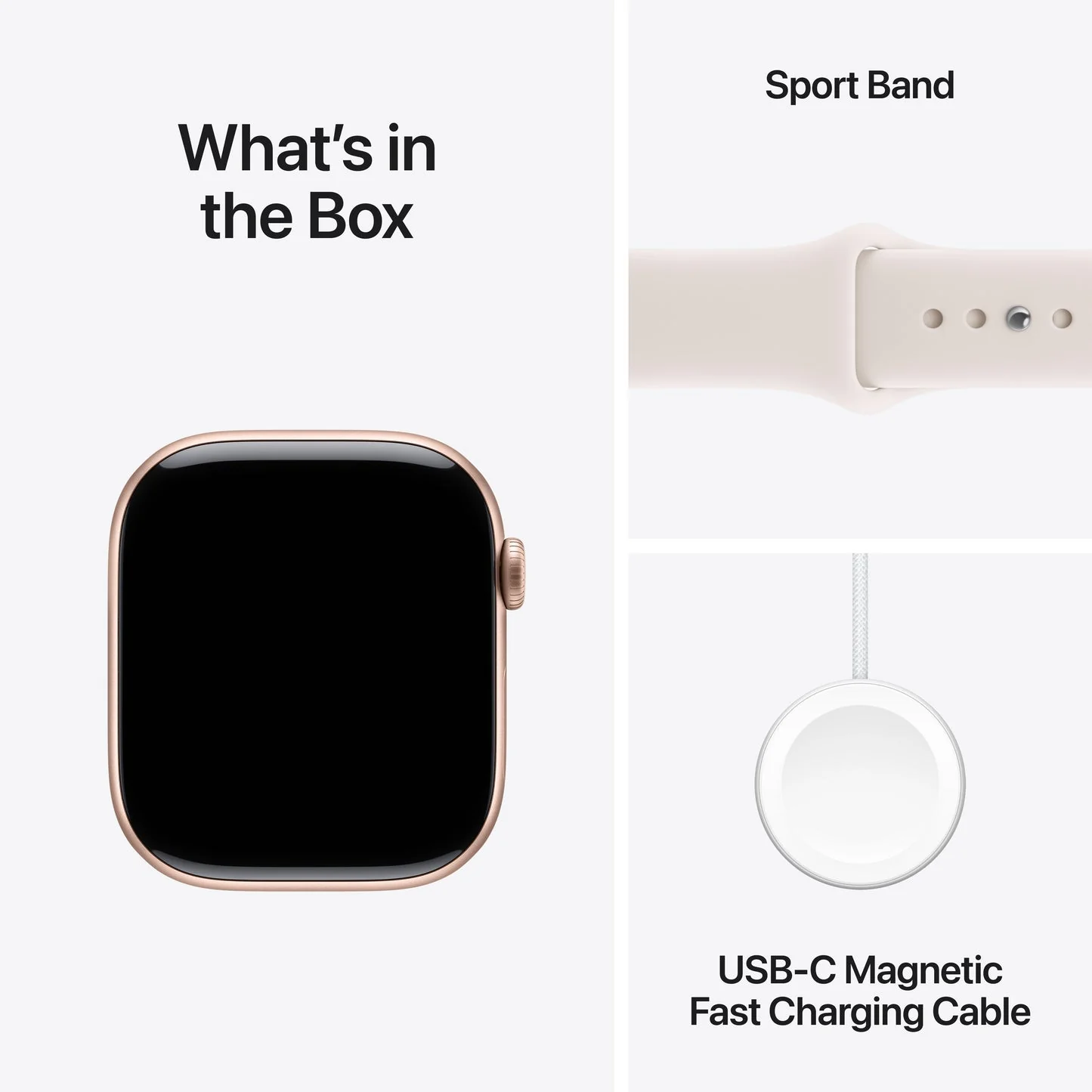 Apple Watch Series 11 GPS 42mm, Rose Gold Aluminium Case with Light Blush Sport Band, S/M - Image 8