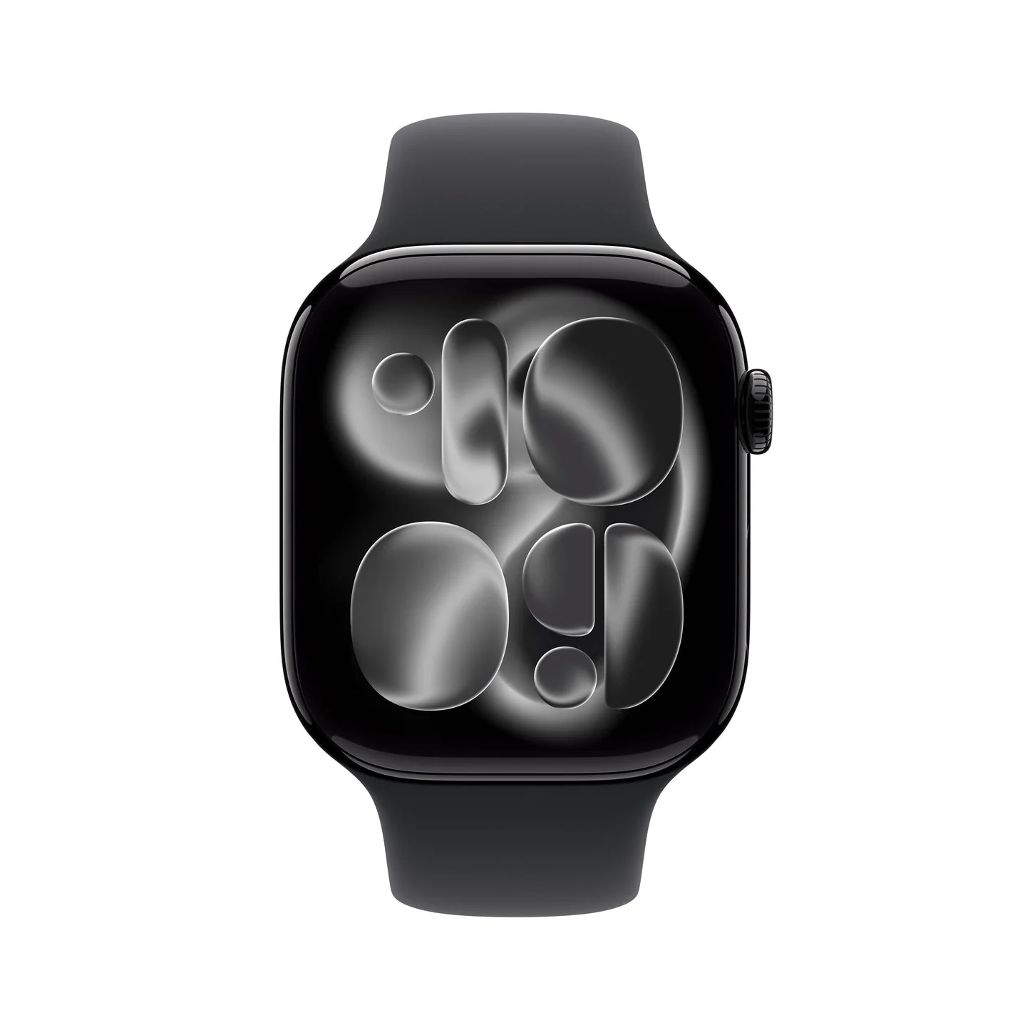 Apple Watch Series 11 GPS 46mm, Jet Black Aluminium Case with Black Sport Band, M/L - Image 2