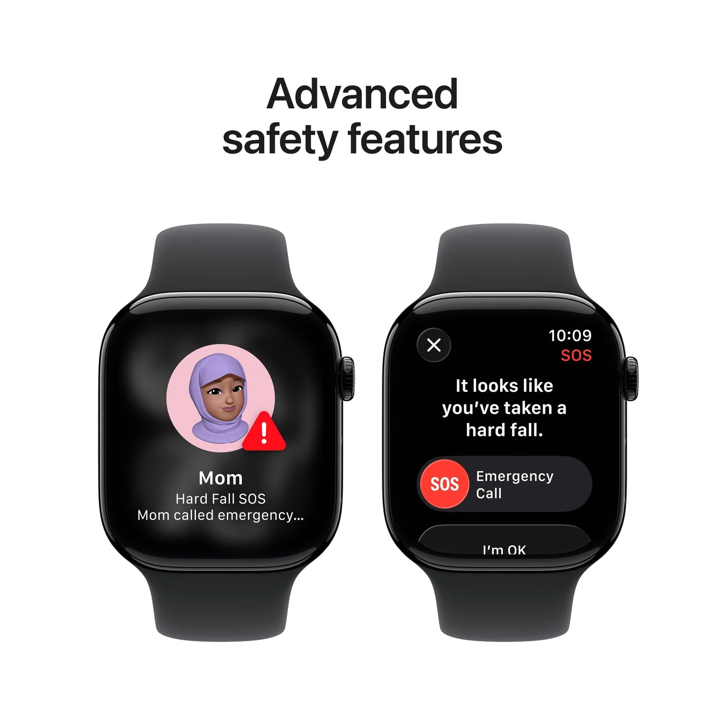 Apple Watch Series 11 GPS 46mm, Jet Black Aluminium Case with Black Sport Band, M/L - Image 6