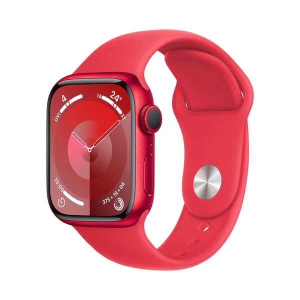 Apple Watch Series 9 GPS + Cellular 45mm RED Aluminium Case + RED Sport Band - M/L