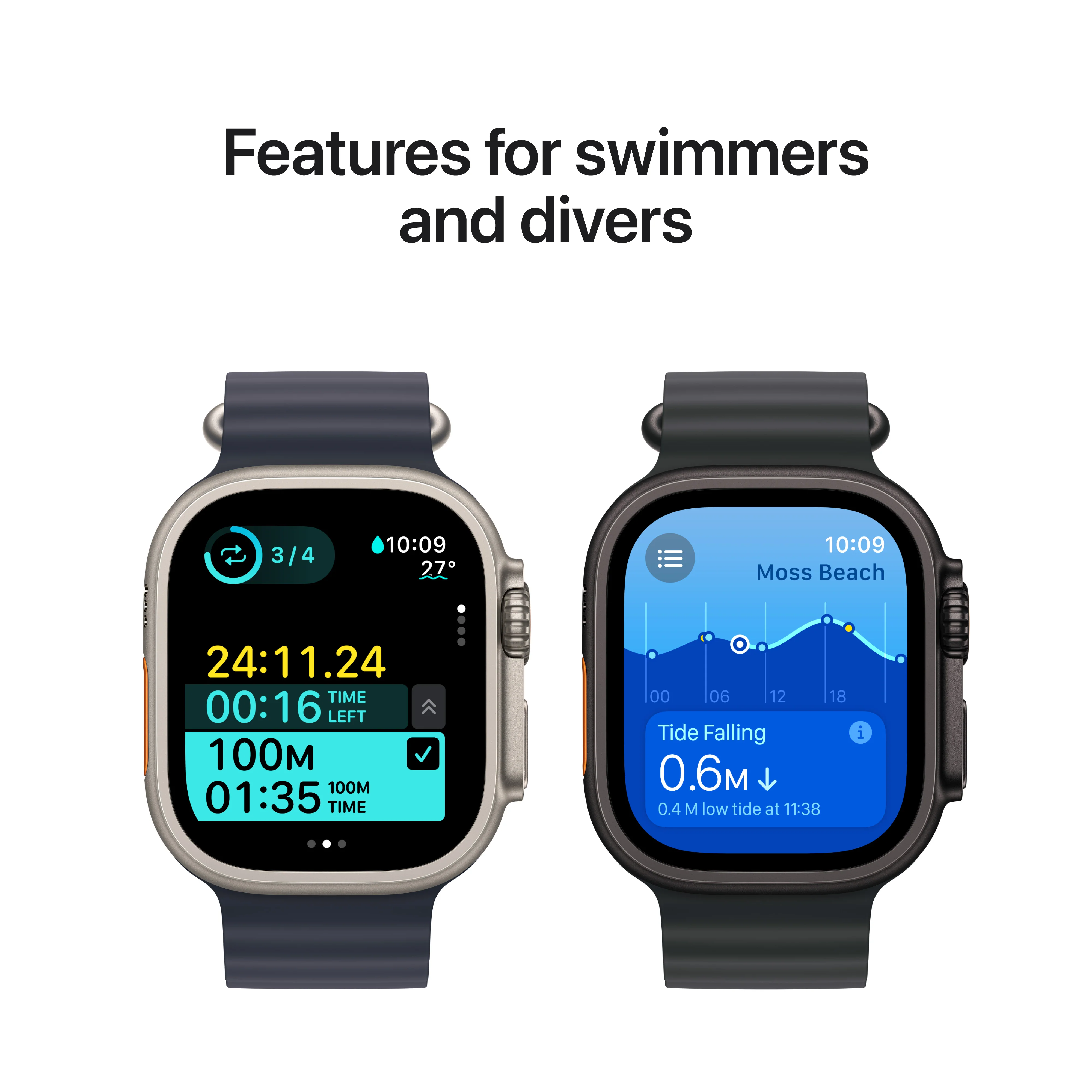 Apple Watch Ultra 2 GPS + Cellular 49mm Black Titanium Case with Black Trail Loop - M/L, MX4V3QA/A - Image 5