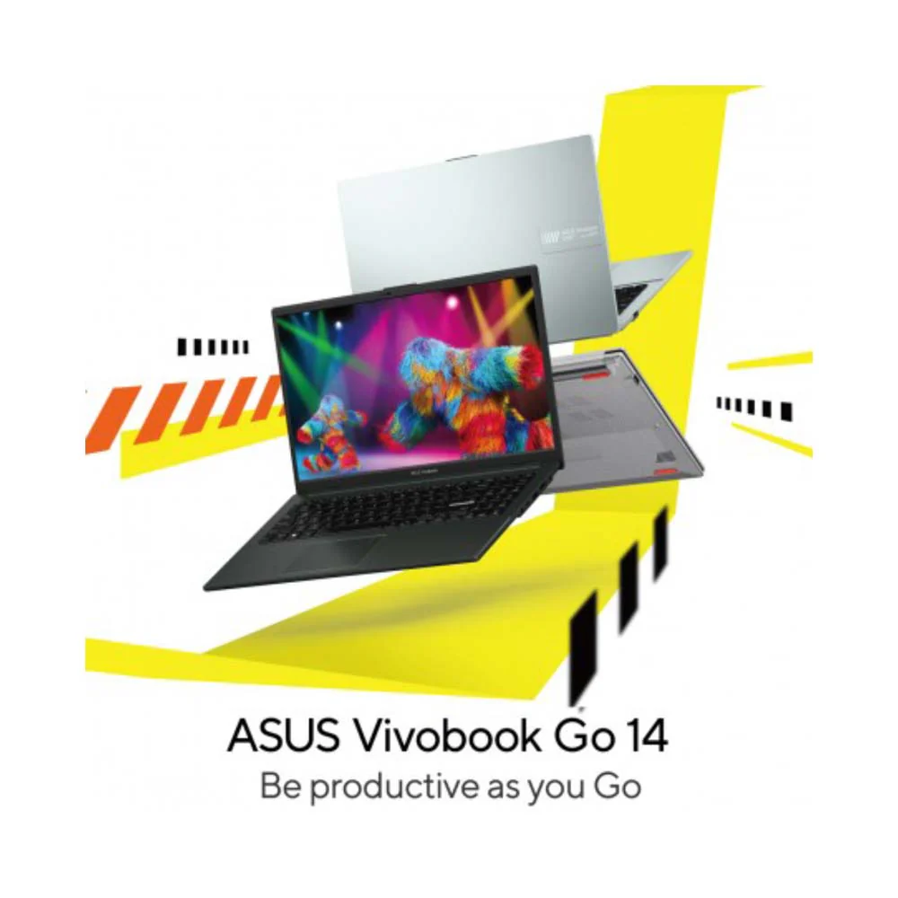 ASUS VivoBook Go 14-Inch Ryzen 5-7520U 8GB RAM/512GB SSD AMD Radeon Mixed Black - Image 5