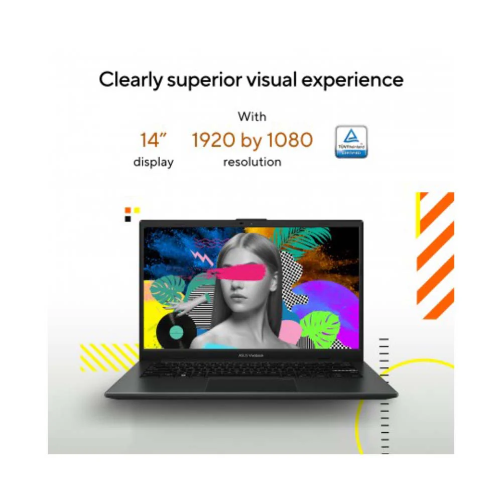 ASUS VivoBook Go 14-Inch Ryzen 5-7520U 8GB RAM/512GB SSD AMD Radeon Mixed Black - Image 7