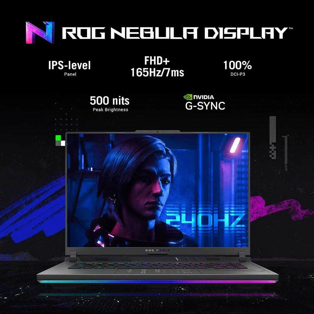 ASUS ROG Strix G16 Intel Core i7-13650HX 16-Inch 16GB/1TB SSD Eclipse Grey - Image 5
